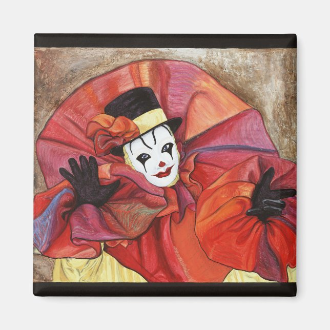 Karneval Clown Magnet (Vorne)