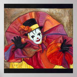 Karneval Clown Poster