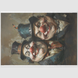 Karneval-Clowns von Whispers Decoupage Seidenpapier