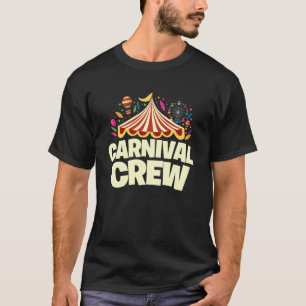 Karneval Crew Lustiges Zirkus Thema Familie Passen T-Shirt