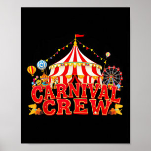 Karneval Crew Matching Circus Stab Zelt Party Cir Poster