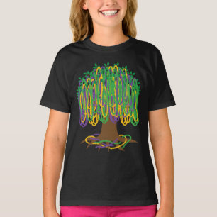 Karneval der Mardi Gras Bead Tree T-Shirt