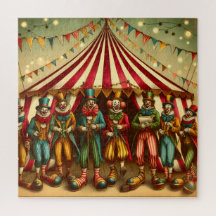 Karneval der rätselhaften Truppe lustiger Clowns