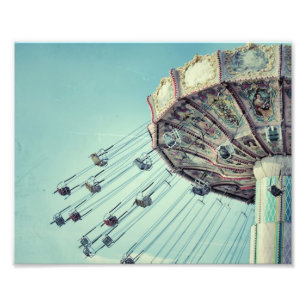 Karneval Fahrgeschäft vintage Fotodruck