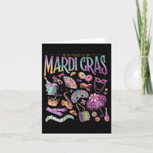 Karneval Feiertag Lustig Louisiana Karte