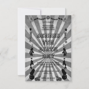 Karneval Festival Schwarz und Weiß Save The Date