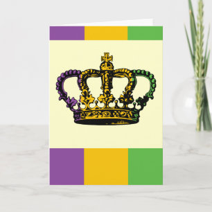 Karneval-Flaggen-Krone Karte