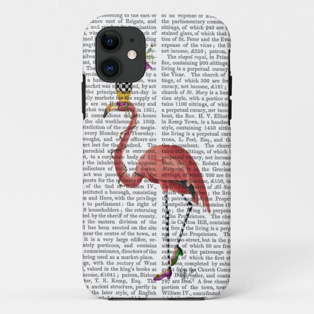 Karneval-Flamingo voll Case-Mate iPhone Hülle (Rückseite)