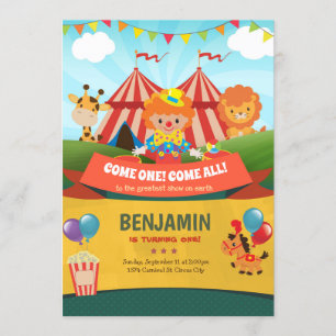 Karneval Geburtstag Einladung Circus Party