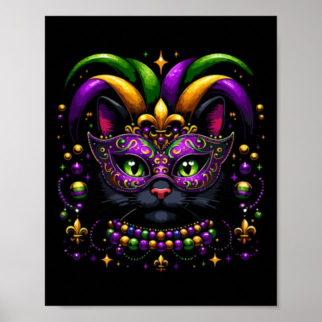 Karneval Girl Kostüm Top Ten Mardi Gras Poster (Vorne)
