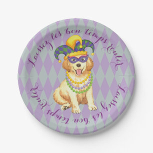 Karneval golden pappteller