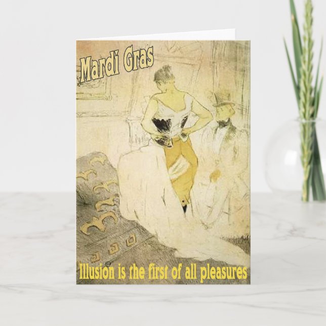 Karneval-Illusion Karte (Vorderseite)