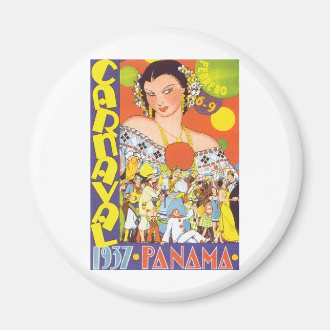 Karneval in Panama Magnet (Vorne)