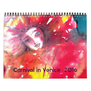 Karneval in Venedig 2016 /italienische Masquerade Kalender