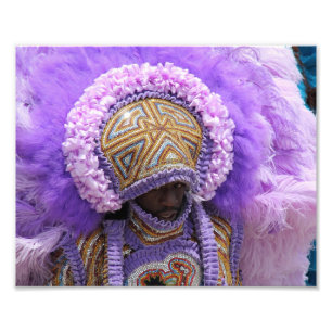 Karneval-Inder in New Orleans Fotodruck