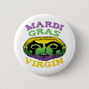 Karneval-Jungfrau Button
