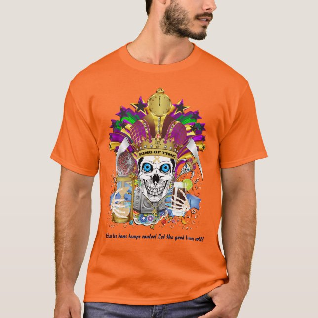 Karneval-König der Ansichtanmerkungen der Männer T-Shirt (Vorderseite)