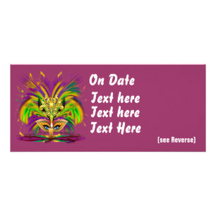 Karneval-Königin-Ansicht merkt bitte Werbekarte