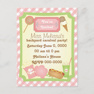 Karneval-Leckereien Einladung