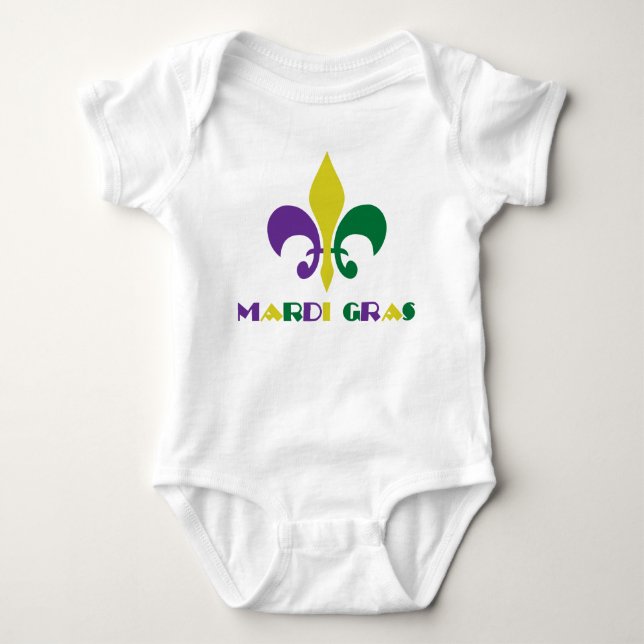 Karneval ~ Lilie Baby Strampler (Vorderseite)