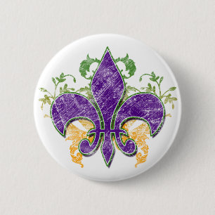 Karneval-Liliegrunge-Knopf Button