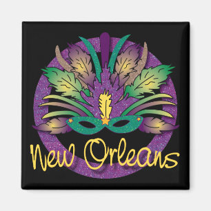 Karneval-Masken-Magnet - New Orleans, LA Magnet