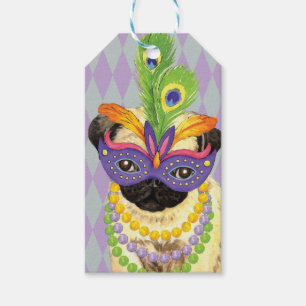 Karneval-Mops Geschenkanhänger