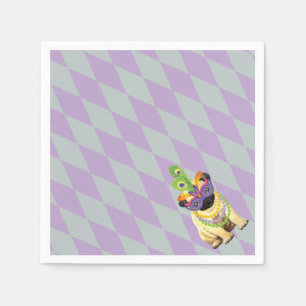 Karneval-Mops Serviette