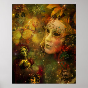 Karneval - New Orleans Mardi Gras Splendor Poster