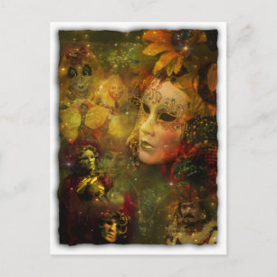 Karneval - New Orleans Mardi Gras Splendor Postkarte