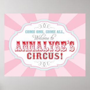 Karneval oder Circus Begrüßungszeichen für Annalys Poster