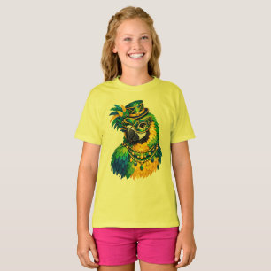 Karneval Papagei Kinder Grafik T-Shirt