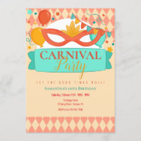 Karneval-Party Einladung