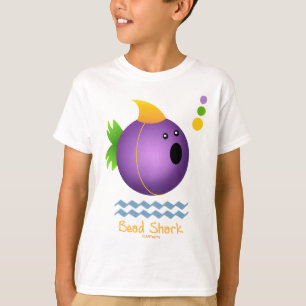 Karneval-Perlen-Haifisch (lila) T-Shirt