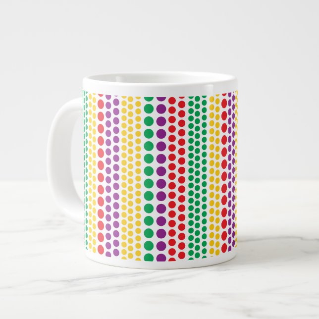 Karneval Rain Polka Dots Spezielle Tasse (Vorderseite Links)