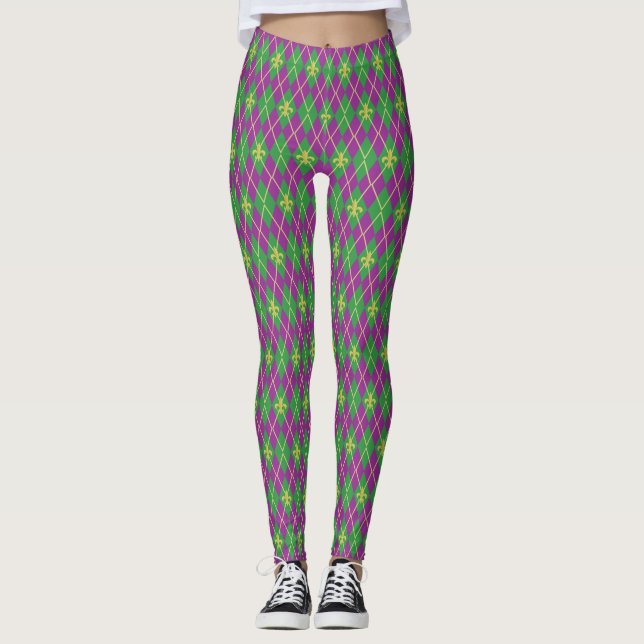 Karneval-Raute Leggings (Vorderseite)