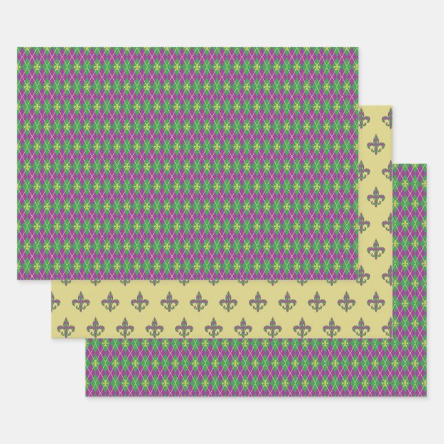 Karneval Raute Wrapping Paper Set Geschenkpapier Set (Set)