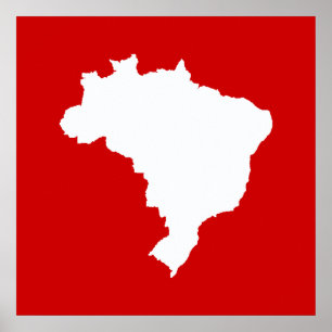 Karneval Rotes festliches Brasilien in Emporiomoff Poster