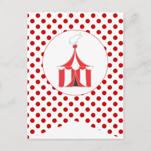 Karneval Rotes Party Flag Bunting Banner Post Card Postkarte