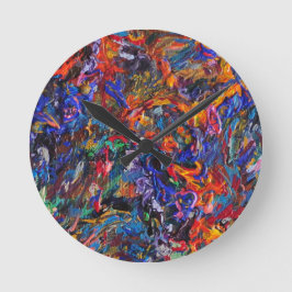 Karneval Runde Wanduhr