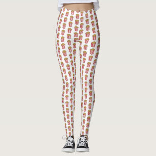 Karneval Staat Messe Karamellmais Popcorn Junk Foo Leggings