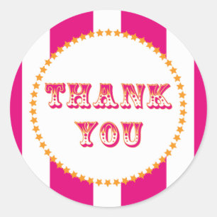 Karneval und Circus Party Runder Aufkleber