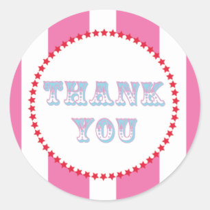 Karneval und Circus Party Runder Aufkleber