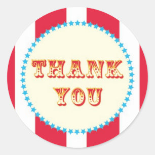 Karneval und Circus Party Runder Aufkleber