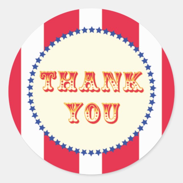 Karneval und Circus Party Runder Aufkleber (Vorderseite)