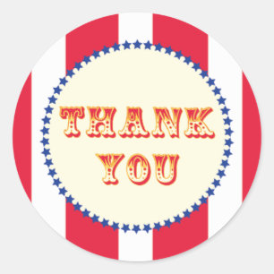 Karneval und Circus Party Runder Aufkleber