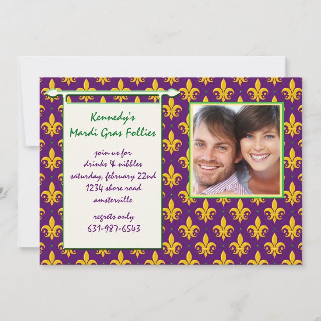 Karneval-Unsinnigkeits-Foto-Einladung Einladung