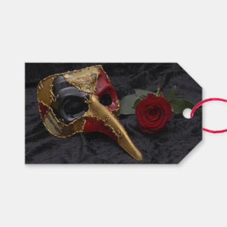 Karneval Venezianisch Pantalone Masquerade Rose Geschenkanhänger