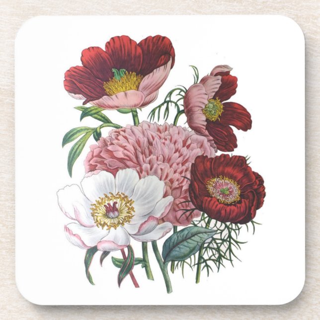 Karneval von Blume Getränkeuntersetzer (Vorderseite)