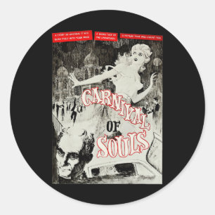 Karneval von Soulen Halloween Monster Poster Horro Runder Aufkleber